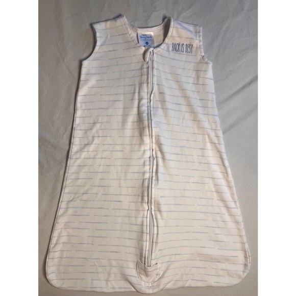 Halo Sleepsack Baby Unisex Wearable Blanket White Stripe Cotton Back Is‎ Best S - Picture 1 of 7